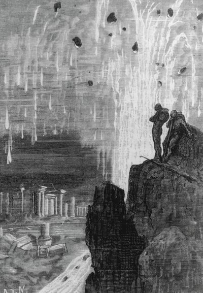 Kuvitus Jules Vernen teoksesta "20 000 Leagues Under the Sea". tekijältä Henri Theophile Hildibrand