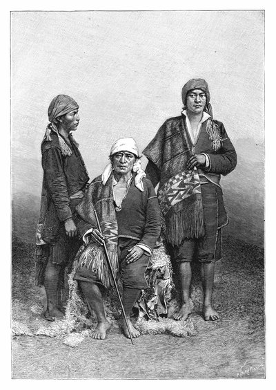 Tecpanin intiaanit, Guatemala, vuodelta 1890. tekijältä Henri Thiriat