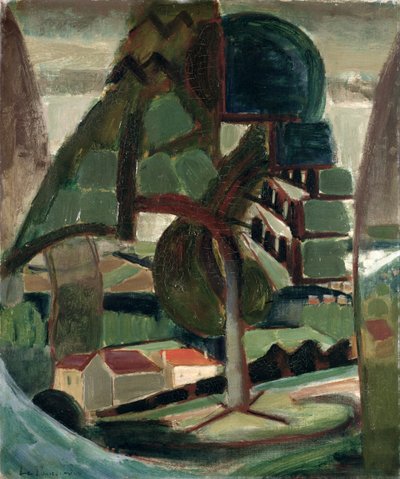 Maisema Meulon-Hardricourtissa tekijältä Henri Victor Gabriel Le Fauconnier