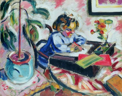 Pikku koulutyttö tekijältä Henri Victor Gabriel Le Fauconnier