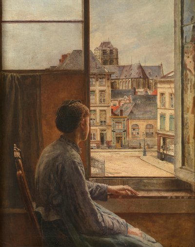Teniersplace Antwerpenissä (öljy kankaalle) tekijältä Henri de Braekeleer