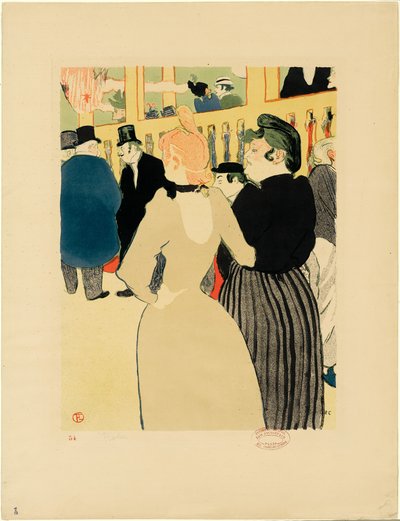 Moulin Rougessa, La Goulue ja hänen sisarensa tekijältä Henri de Toulouse-Lautrec