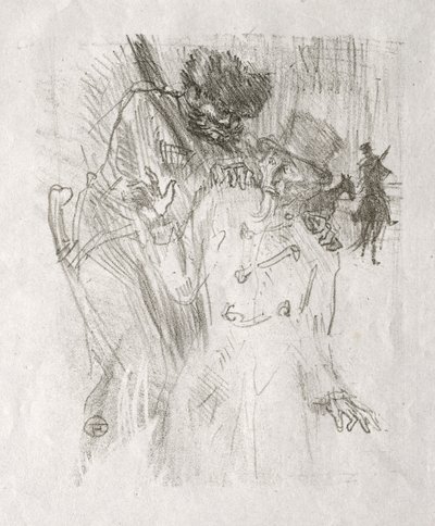 Siinain juurella: Schlomé Fussin pidätys tekijältä Henri de Toulouse-Lautrec