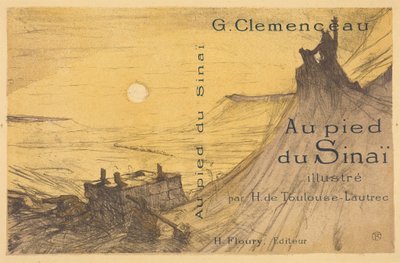 Kansi teokseen "Au pied du Sinaï" tekijältä Henri de Toulouse-Lautrec