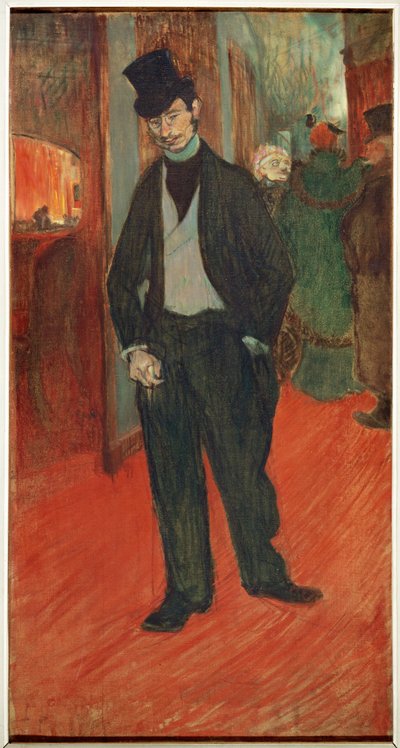 Docteur Gabriel Tapie de Celeyran teatterin käytävällä tekijältä Henri de Toulouse-Lautrec
