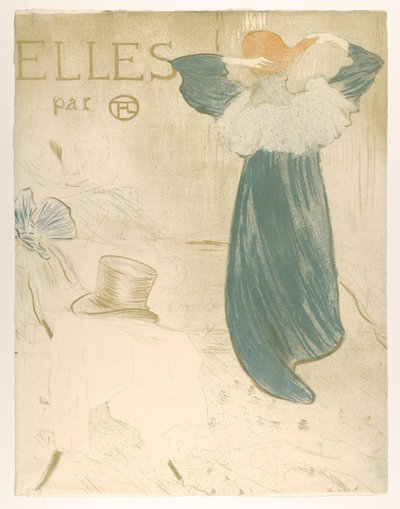 Elles (portfolion kansi) tekijältä Henri de Toulouse-Lautrec