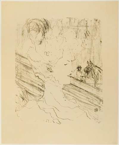 Emilienne d'Alençon, teoksesta Kolmetoista litografiaa. tekijältä Henri de Toulouse-Lautrec