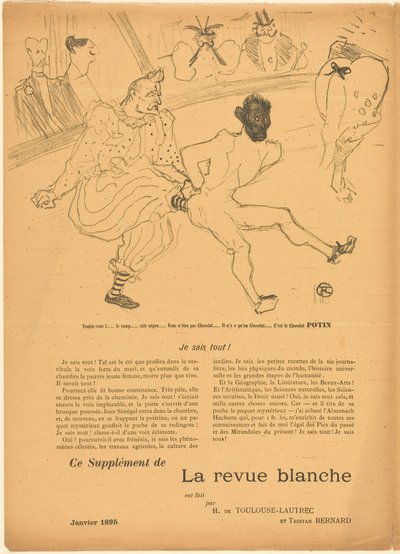 Footit ja Chocolat [vasen etupuoli] tekijältä Henri de Toulouse-Lautrec