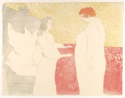 Ylös nouseminen, sarjasta "Elles" tekijältä Henri de Toulouse-Lautrec