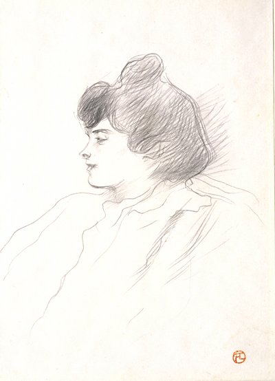 Naisen pää tekijältä Henri de Toulouse-Lautrec