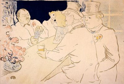 Irish and American Bar, rue Royale – The Chap Book tekijältä Henri de Toulouse-Lautrec