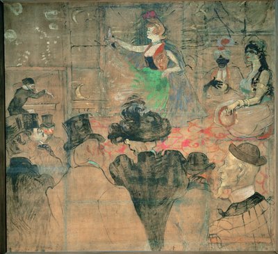 Maurien tanssi tai almees: La Goulue Foire du Trone -tapahtumassa. tekijältä Henri de Toulouse-Lautrec
