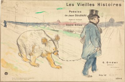Les Vieilles Histoires (kansi/frontispiisi) tekijältä Henri de Toulouse-Lautrec