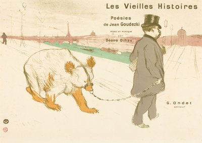 Les Vieilles Histoires (kansi/frontispiisi) tekijältä Henri de Toulouse-Lautrec