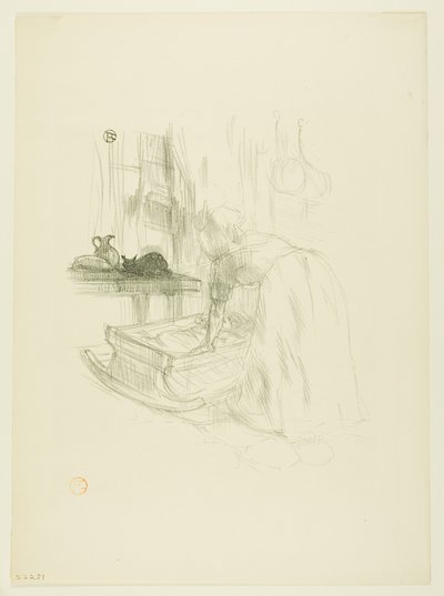Kehtolaulu Désiré Dihaun Melodioista tekijältä Henri de Toulouse-Lautrec