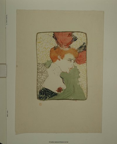 Melle Lenderin rintakuva tekijältä Henri de Toulouse-Lautrec