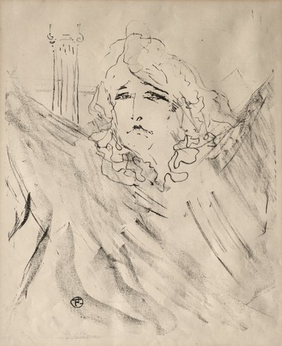 Näyttelijöiden ja näyttelijöiden muotokuvia: Kolmetoista litografiaa: Sarah Bernhardt tekijältä Henri de Toulouse-Lautrec
