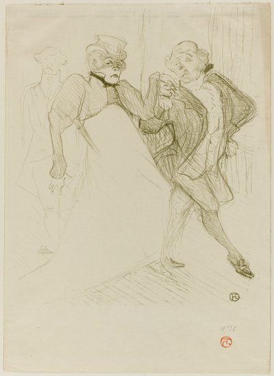 Réjane ja Galipaux, Madame Sans-Gênessa tekijältä Henri de Toulouse-Lautrec