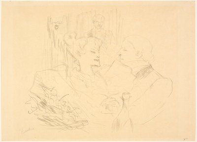 Illallinen Lontoossa tekijältä Henri de Toulouse-Lautrec