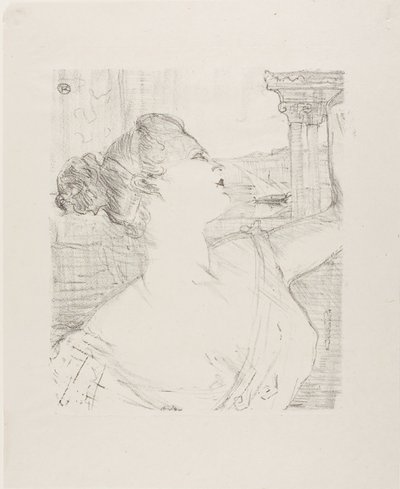 Sybil Sanderson, alkaen Treize Lithographies tekijältä Henri de Toulouse-Lautrec
