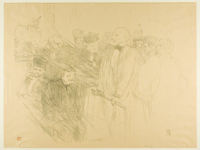 Artonin oikeudenkäynti, Ribot antaa todisteita (toinen levy) tekijältä Henri de Toulouse-Lautrec