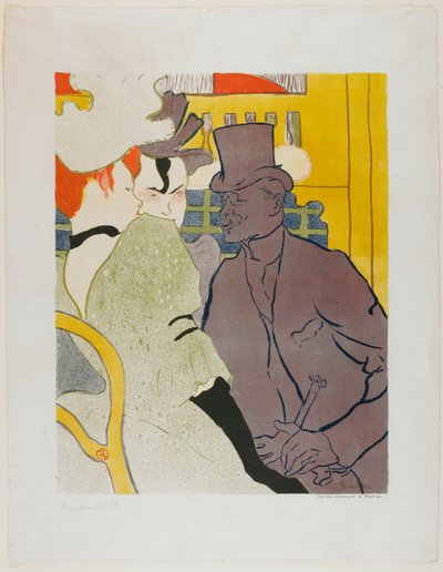 Englantilainen Moulin Rougessa tekijältä Henri de Toulouse-Lautrec