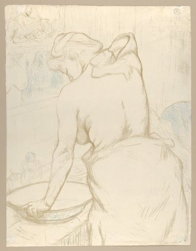 Peseytyminen, sarjasta "Elles" tekijältä Henri de Toulouse-Lautrec