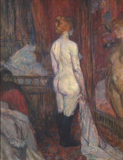 Nainen peilin edessä tekijältä Henri de Toulouse Lautrec