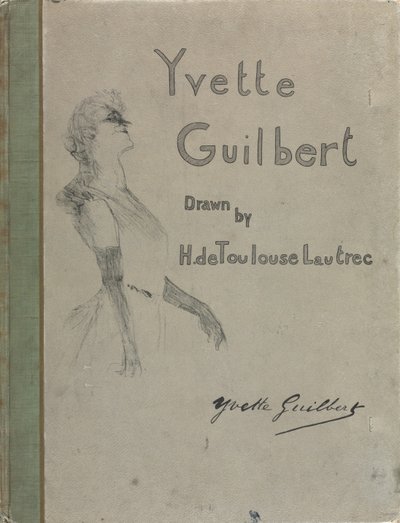 Yvette Guilbert-englanninkielinen sarja: Kansi tekijältä Henri de Toulouse-Lautrec