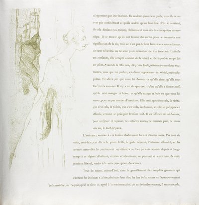 Yvette Guilbert-French-sarja: nro 11 tekijältä Henri de Toulouse-Lautrec