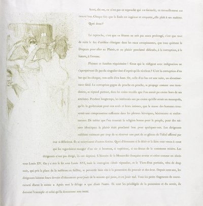 Yvette Guilbert-French-sarja: nro 13 tekijältä Henri de Toulouse-Lautrec