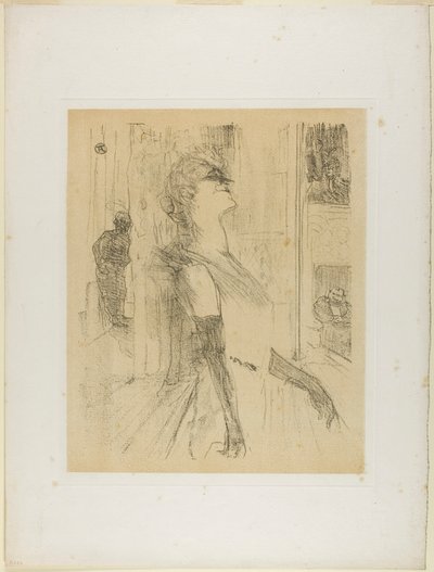Yvette Guilbert lavalla, Yvette Guilbertiltä tekijältä Henri de Toulouse-Lautrec