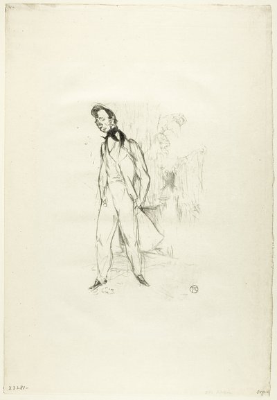 Adolphe eli nuori surullinen mies tekijältä Henri de Toulouse-Lautrec