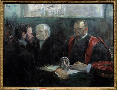 Tentti Pariisin lääketieteellisessä tiedekunnassa 1901 Henri de Toulouse Lautrecin (1864-1901) maalaus 1901 su. 0,65x0,81 m Albi, museo Toulouse Lautrec tekijältä Henri de Toulouse Lautrec
