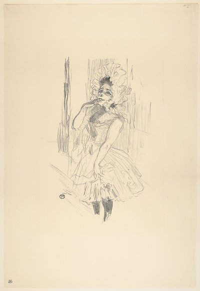 Anna Held elokuvassa Kaikki nämä naiset teatterissa tekijältä Henri de Toulouse-Lautrec