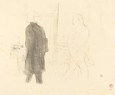 Antoine ja Gémier elokuvassa Une Faillite, 1894. tekijältä Henri de Toulouse Lautrec