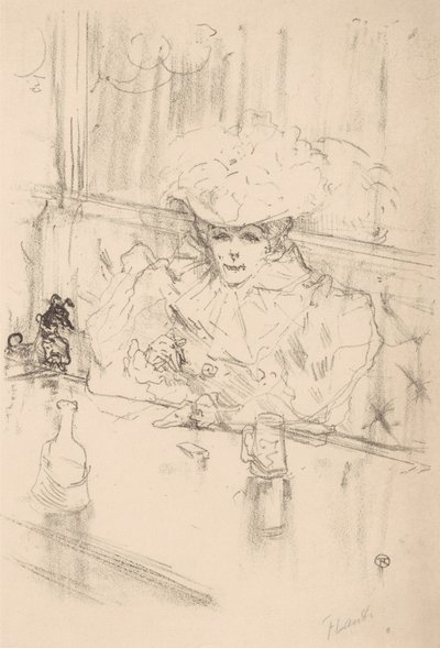 Brasserie Hannetonissa, 1898, 1898. tekijältä Henri de Toulouse Lautrec
