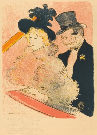 Concert Au -konsertissa 1896. tekijältä Henri de Toulouse Lautrec