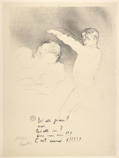 Lajikkeilla, Miss Lender ja Brasseur tekijältä Henri de Toulouse Lautrec