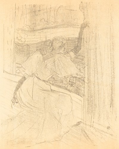 Kumartaminen yleisölle (Saluant le public) tekijältä Henri de Toulouse Lautrec