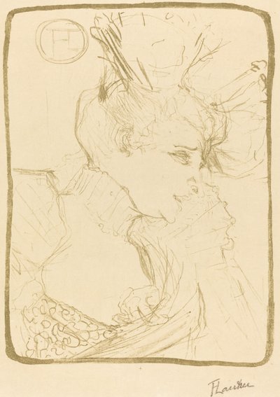 Mllen rintakuva. Marcelle Lender Mlle. Marcelle Lender, rintakuva, 1895. tekijältä Henri de Toulouse Lautrec