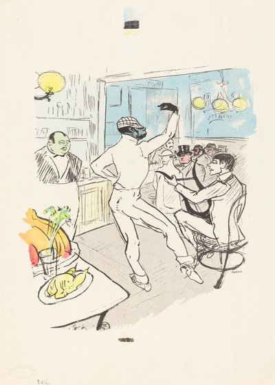 Suklaatanssia Achille-baarissa tekijältä Henri de Toulouse Lautrec
