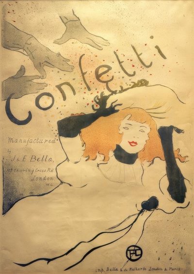 Konfetti tekijältä Henri de Toulouse Lautrec