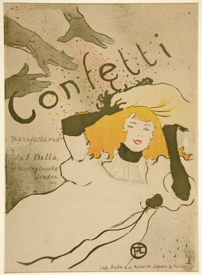 Konfetti, pubi. 1894 (väri litho) tekijältä Henri de Toulouse Lautrec