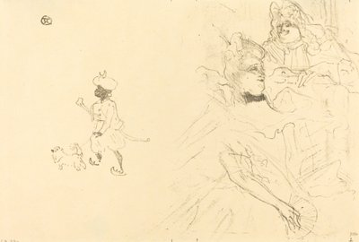 Kansi kappaleeseen "The example of Ninon de Lenclos in love" tekijältä Henri de Toulouse Lautrec