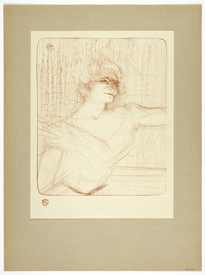 Liimassa levy kaksi Yvette Guilbertiltä tekijältä Henri de Toulouse Lautrec