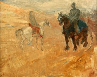 Deux Chevaliers en armure tekijältä Henri de Toulouse Lautrec