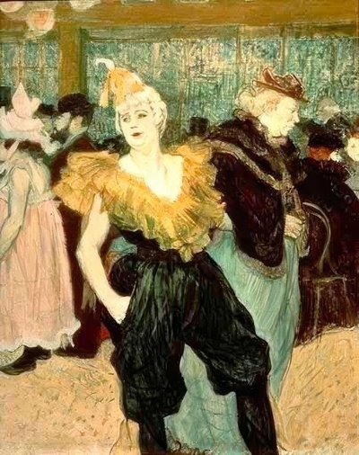 Klovnessi Cha-U-Kao tekijältä Henri de Toulouse Lautrec