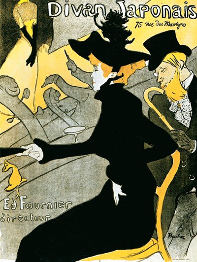 Japanilainen sohvajuliste, 1892. tekijältä Henri de Toulouse Lautrec