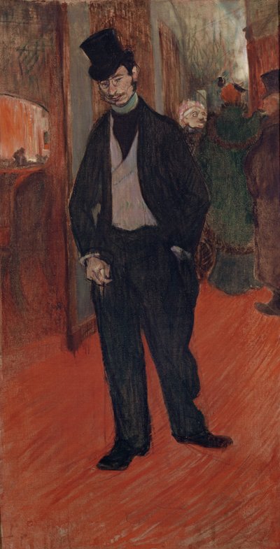 Tohtori Gabriel Tapié de Céleyran teatterisalissa, 1894 tekijältä Henri de Toulouse Lautrec